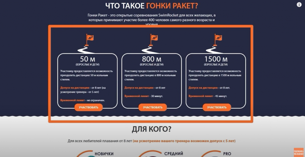 Школа плавания - Swimrocket
